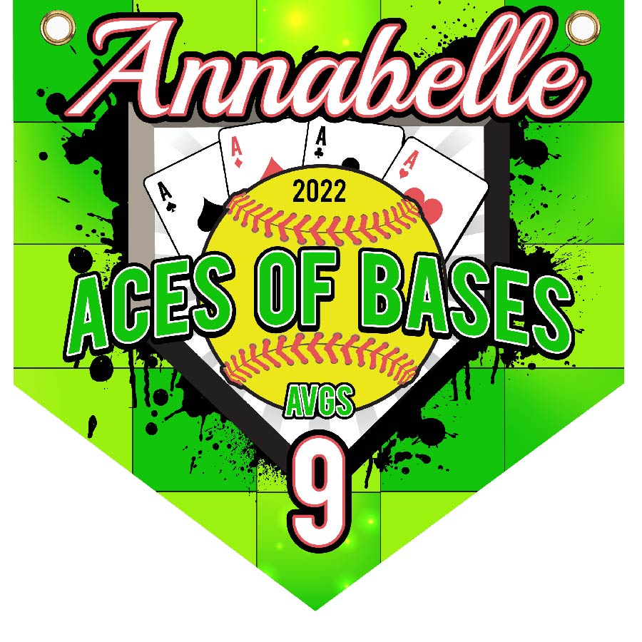 16" x 16" Home Plate Pennant - Ace of Bases