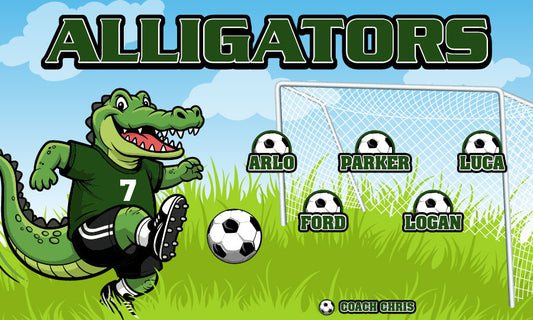 3'x5' Vinyl Banner - Alligators