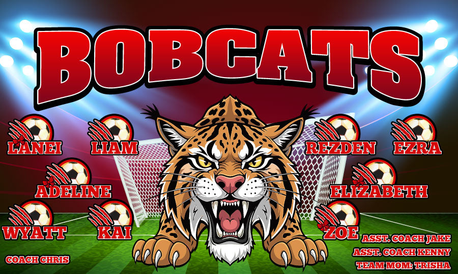 3'x5' Vinyl Banner - Bobcats