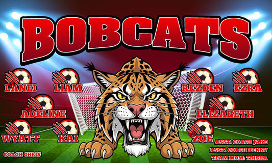 3'x5' Vinyl Banner - Bobcats
