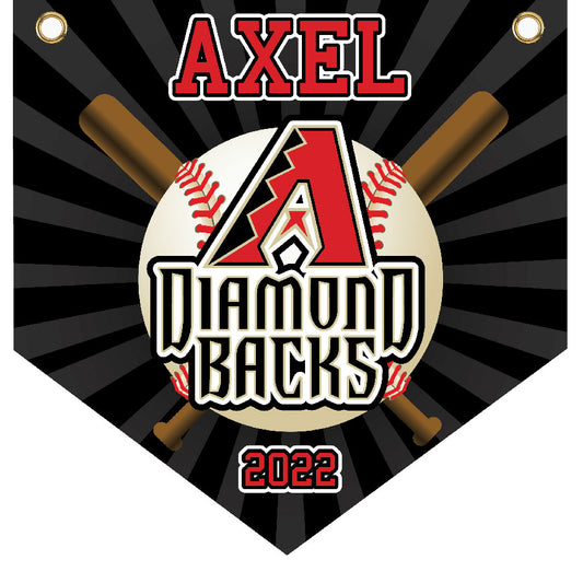 16" x 16" Home Plate Pennant - Diamondbacks