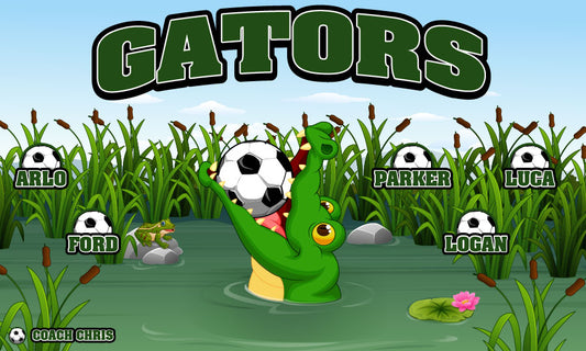 3'x5' Vinyl Banner - Gators (Swamp)