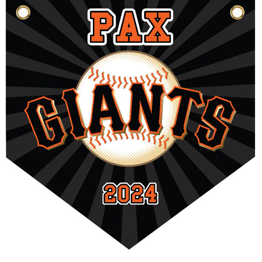 16" x 16" Home Plate Pennant - Giants