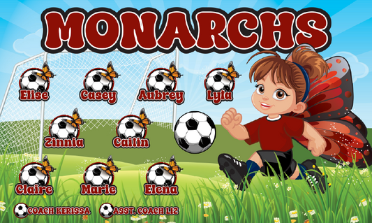 3'x5' Vinyl Banner - Monarchs