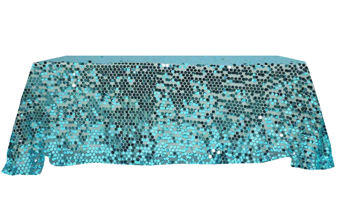 90x132 Payette Rectangle Table Cloth - Blue