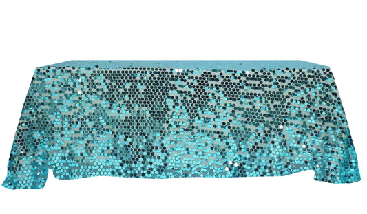 90x132 Payette Rectangle Table Cloth - Blue