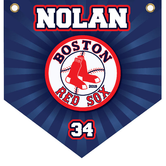 16" x 16" Home Plate Pennant - Red Sox