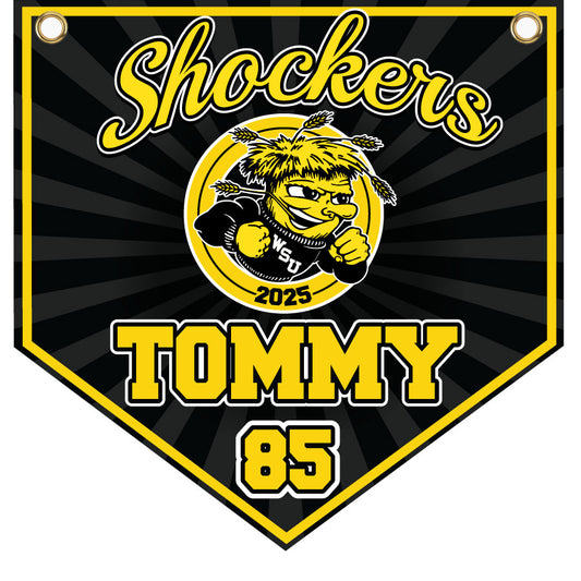 16" x 16" Home Plate Pennant - Shockers