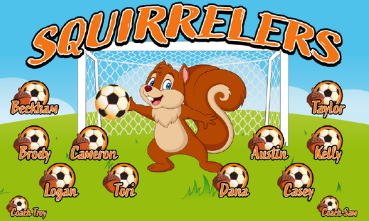 3'x5' Vinyl Banner - Squirrelers
