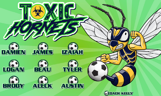 3'x5' Vinyl Banner - Toxic Hornets