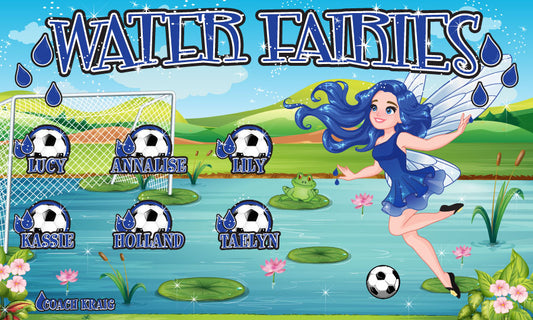 3'x5' Vinyl Banner - Water Fairies