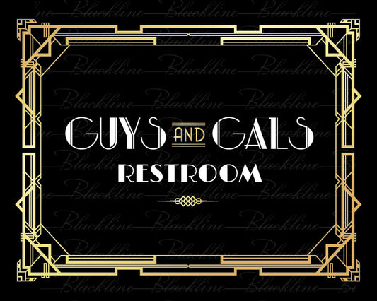8"x10" Restroom Sign