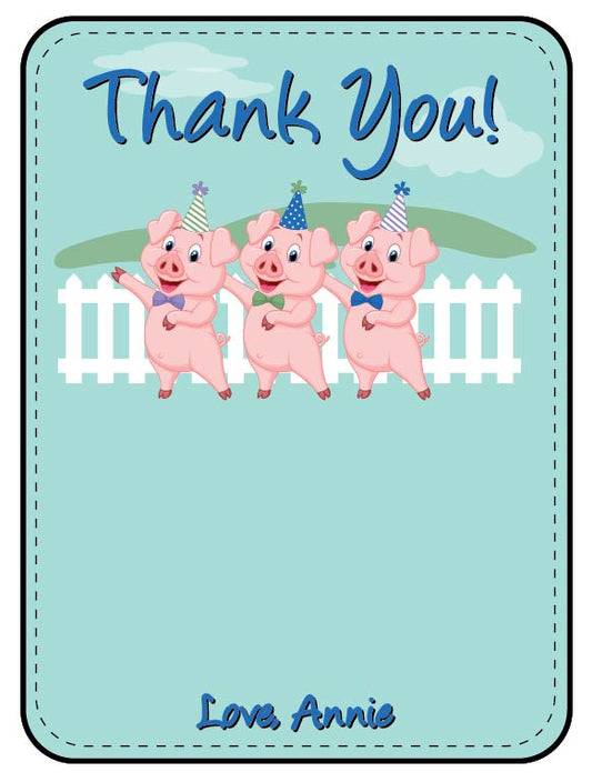 Barnyard Birthday Thank You Cards