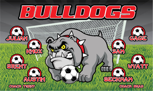 3'x5' Vinyl Banner - Bulldogs