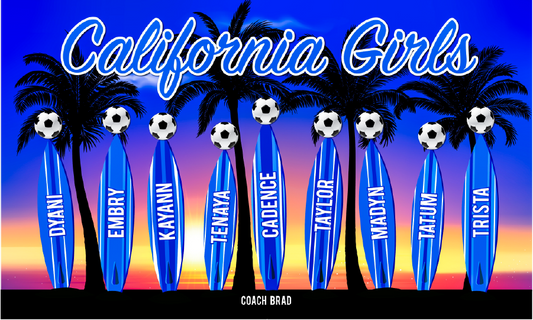 3'x5' Vinyl Banner - California Girls