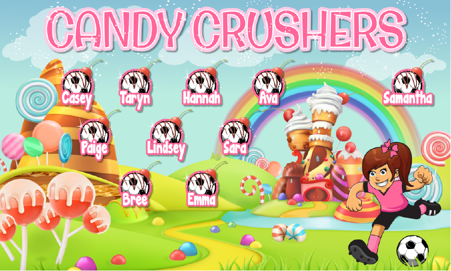 3'x5' Vinyl Banner - Candy Crushers