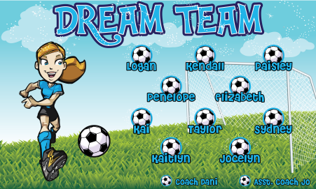 3'x5' Vinyl Banner - Dream Team