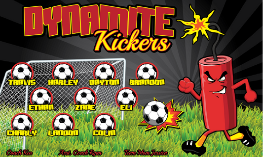 3'x5' Vinyl Banner - Dynamite Kickers