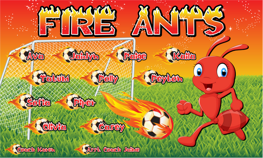 3'x5' Vinyl Banner - Fire Ants
