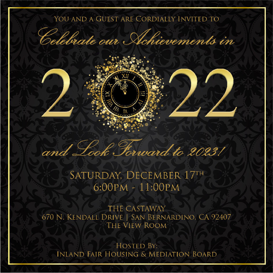Golden Time NYE Invitations