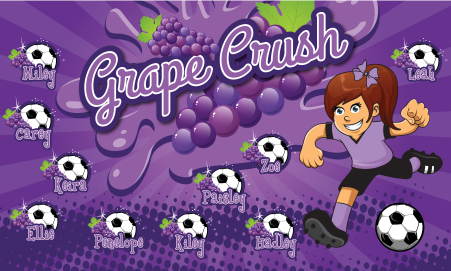 3'x5' Vinyl Banner - Grape Crush