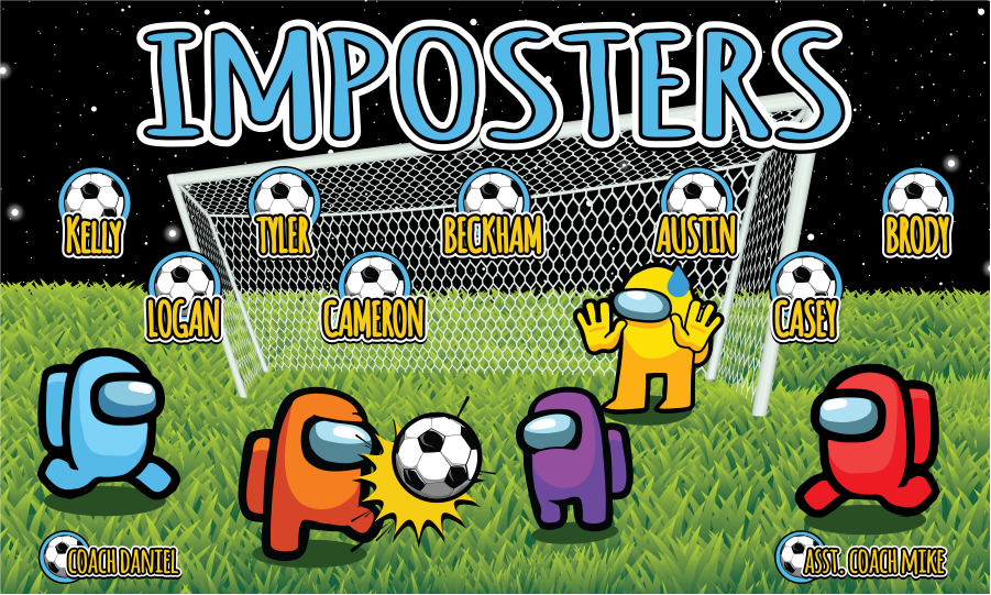 3'x5' Vinyl Banner - Imposters