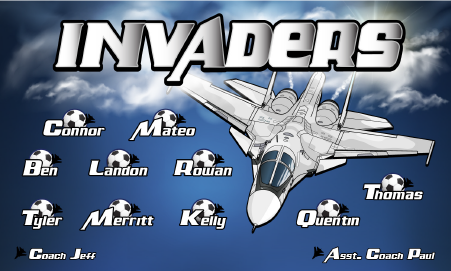 3'x5' Vinyl Banner - Invaders