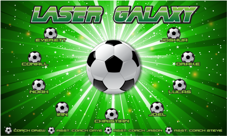 3'x5' Vinyl Banner - Laser Galaxy