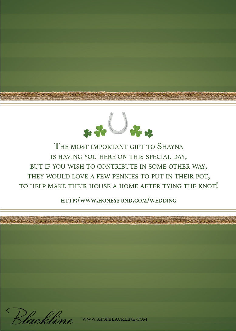 Lucky in Love Bridal Shower Invitations