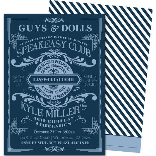 Moonshine Birthday Invitations