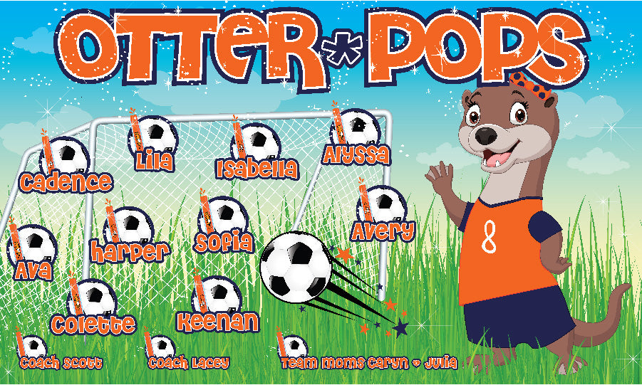 3'x5' Vinyl Banner - Otter Pops