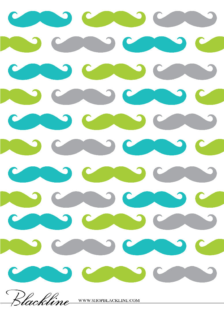 Parlor Mustache Baby Shower Invitation