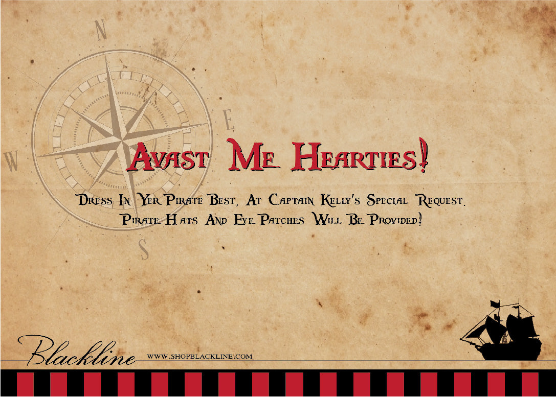 Pirate Birthday Invitations