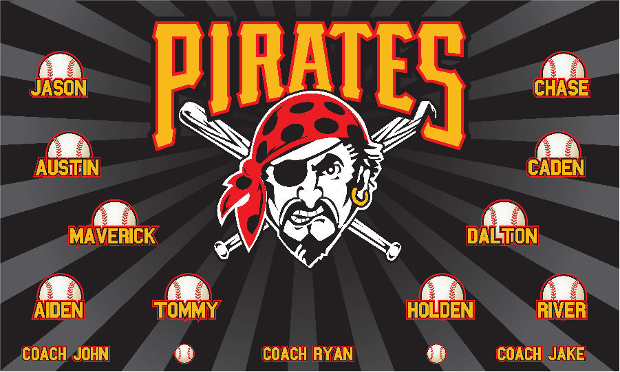 3'x5' Vinyl Banner - Pirates