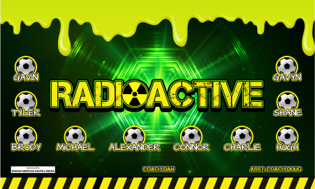 3'x5' Vinyl Banner - Radioactive