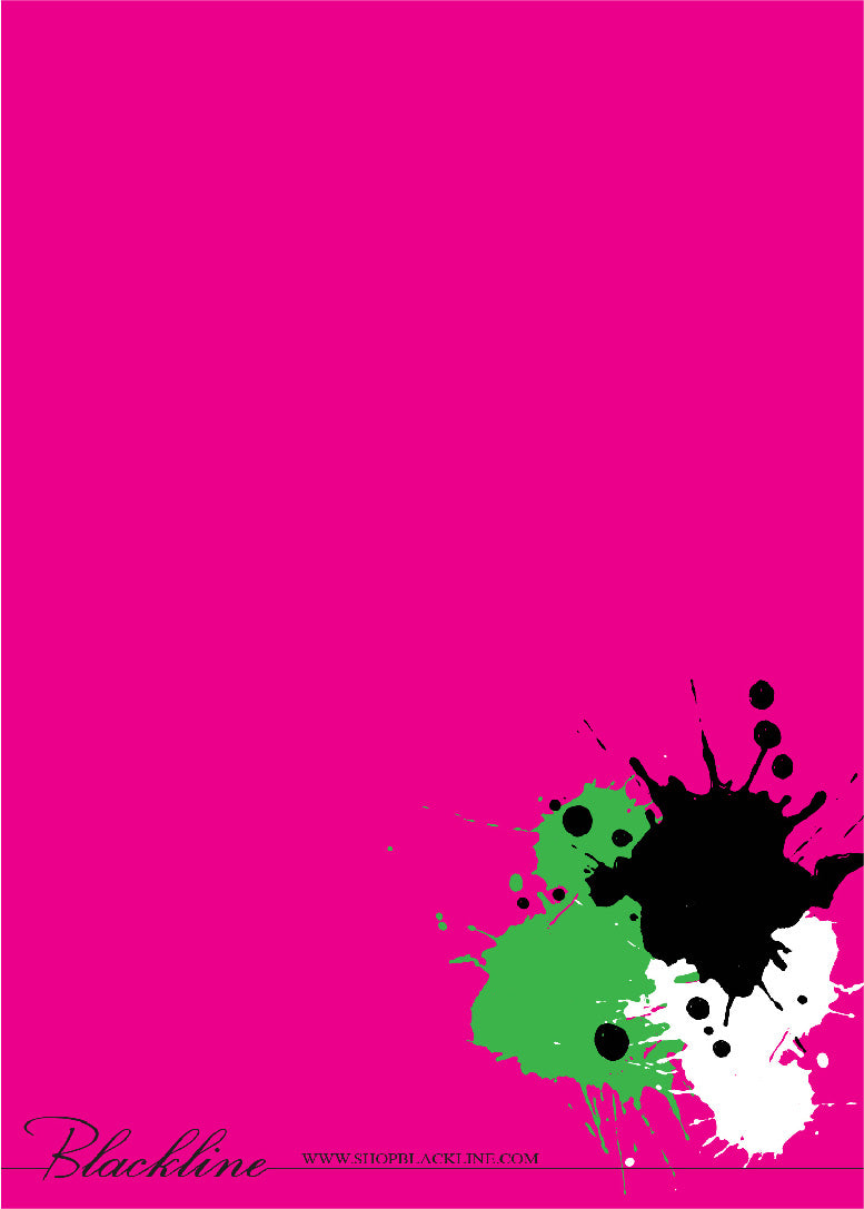 Splatter Birthday Invitations