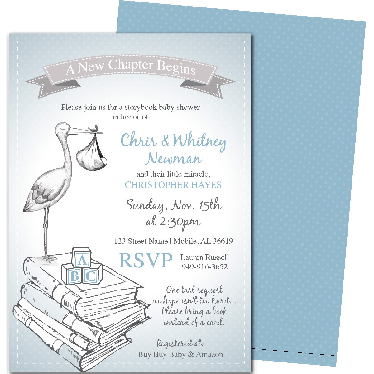 Storybook Baby Shower Invitation