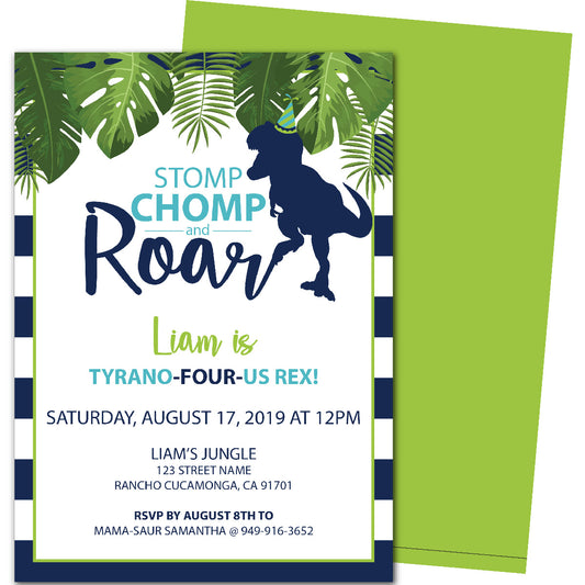 Style-O-Saurus Birthday Invitations