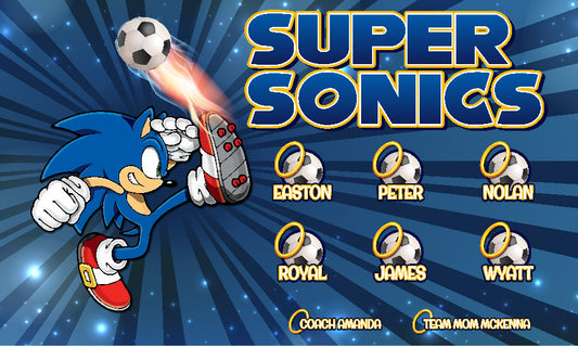 3'x5' Vinyl Banner - Super Sonics