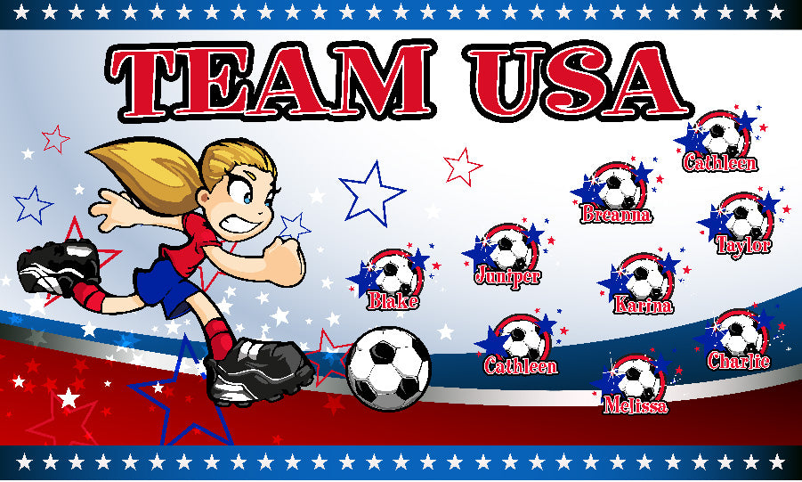 3'x5' Vinyl Banner - Team USA