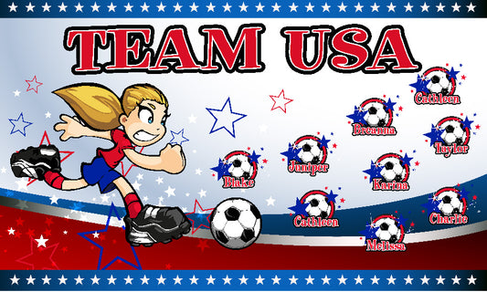 3'x5' Vinyl Banner - Team USA