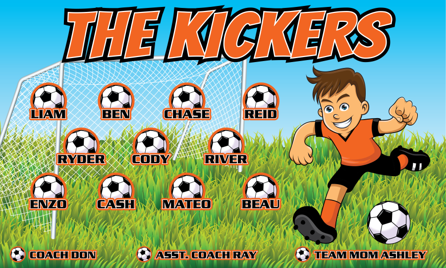 3'x5' Vinyl Banner - The Kickers