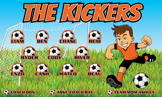 3'x5' Vinyl Banner - The Kickers