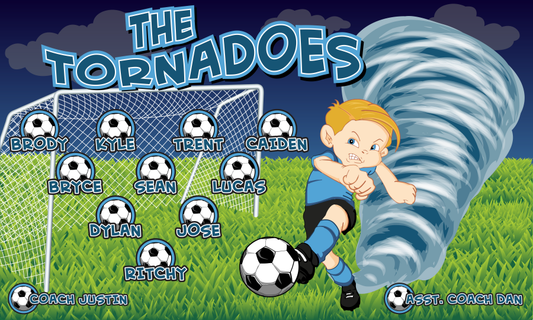 3'x5' Vinyl Banner - The Tornadoes