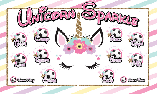 3'x5' Vinyl Banner - Unicorn Sparkle