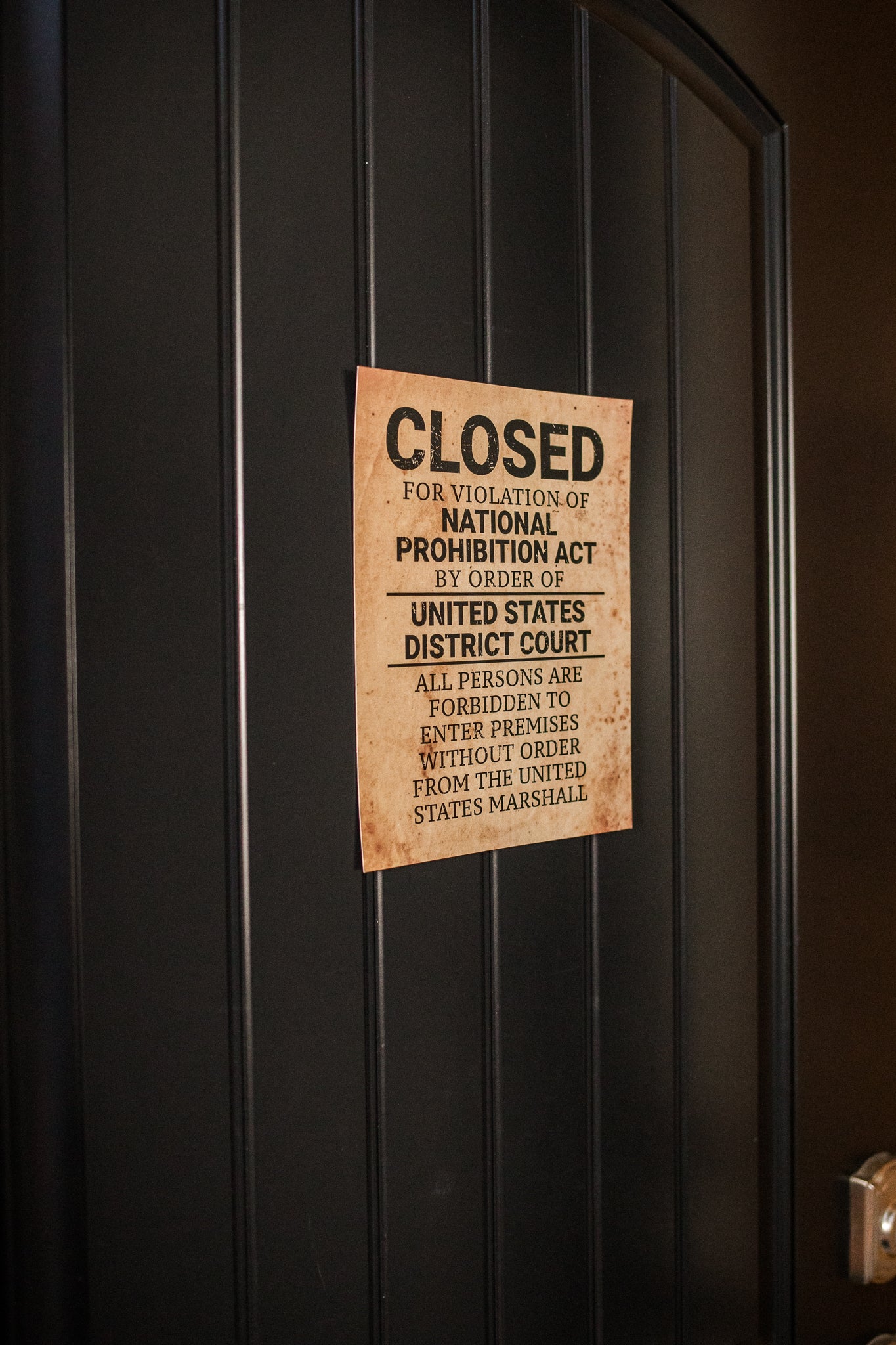 8"x10" Prohibition Sign