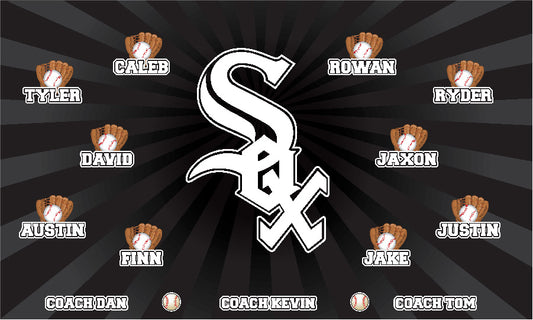 3'x5' Vinyl Banner - White Sox