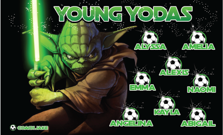 3'x5' Vinyl Banner - Young Yodas