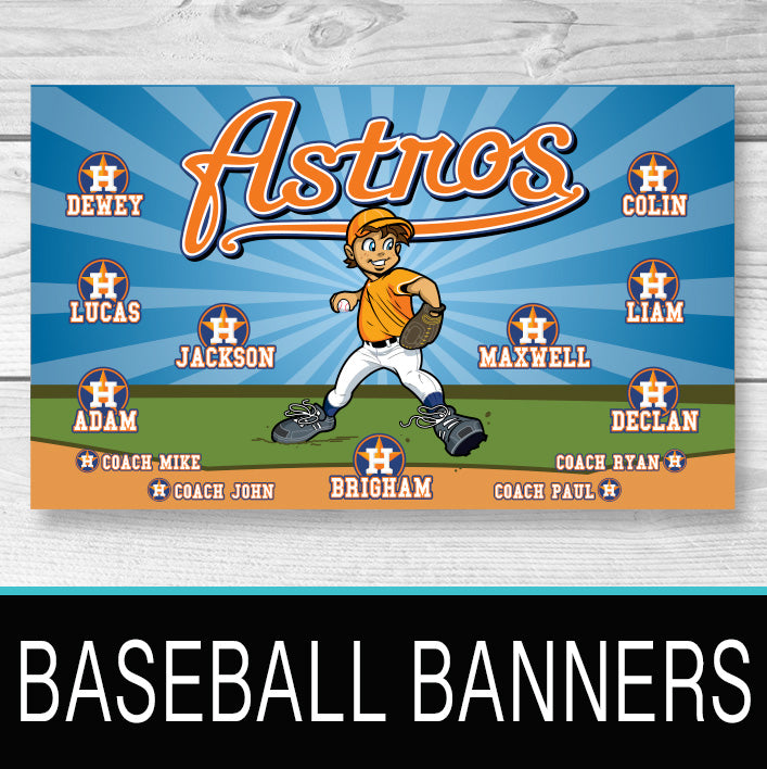 Baseball Banners – Blackline