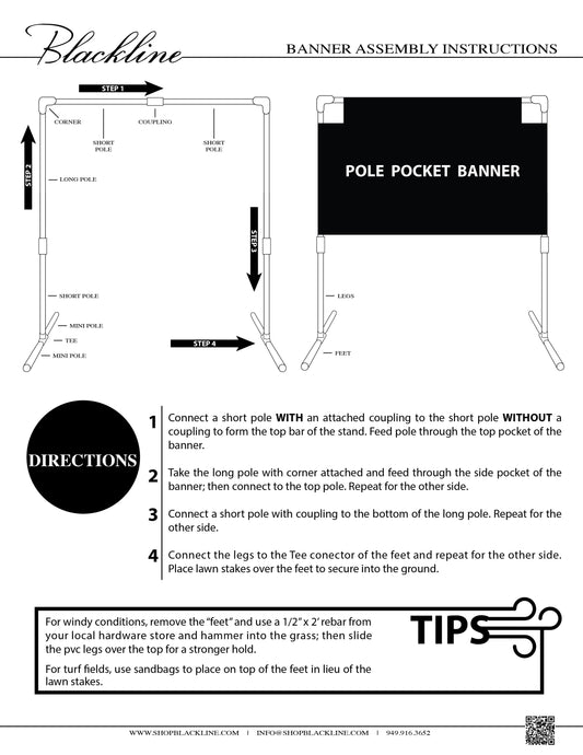 Pole Pocket Instructions